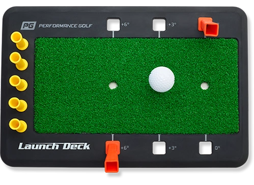 The Launch Deck product image of a golfing training aid