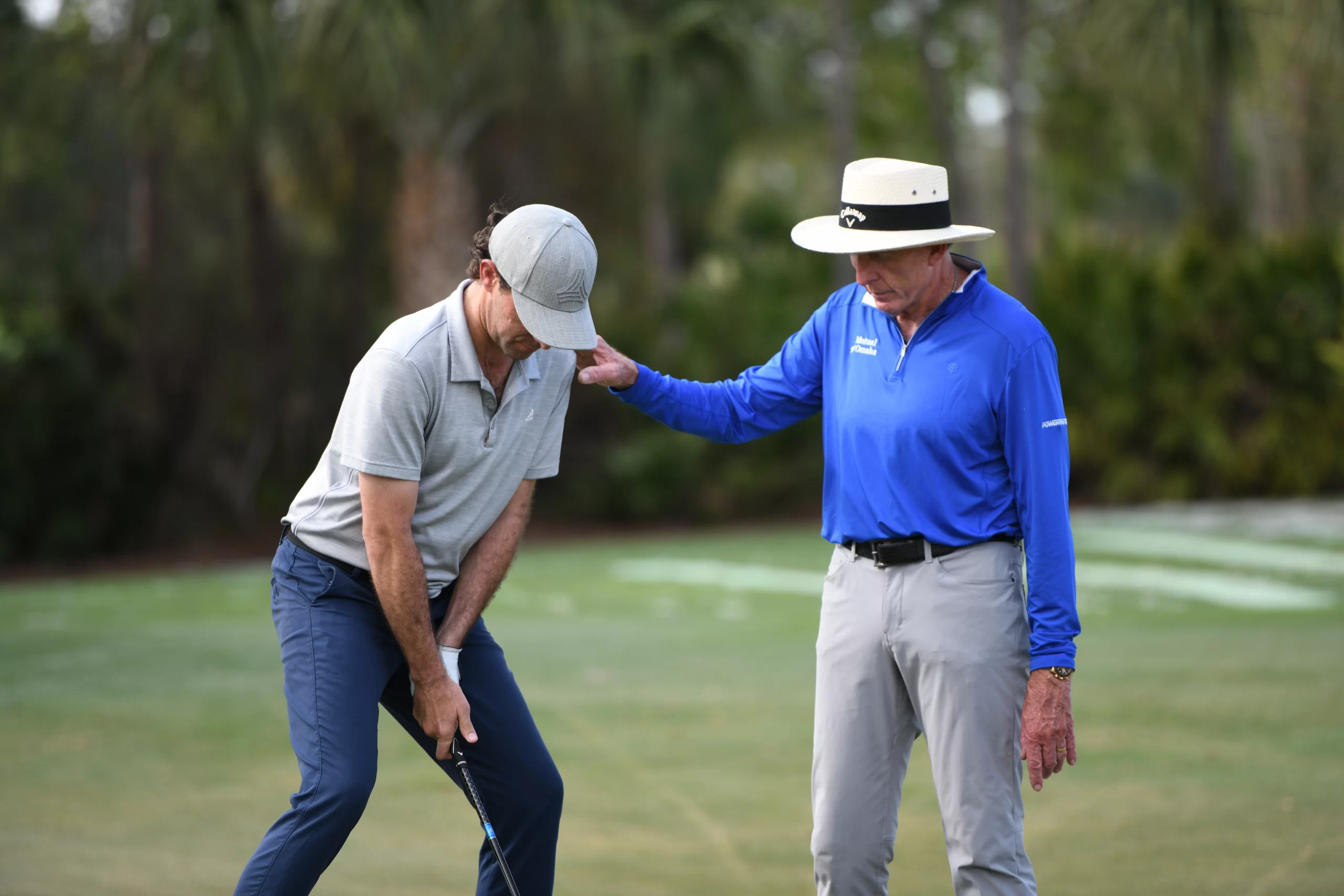 David Leadbetter with another golfer