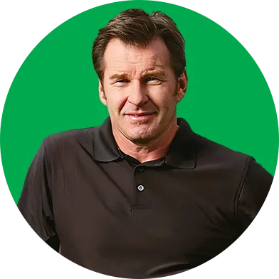 Profile headshot of Sir Nick Faldo