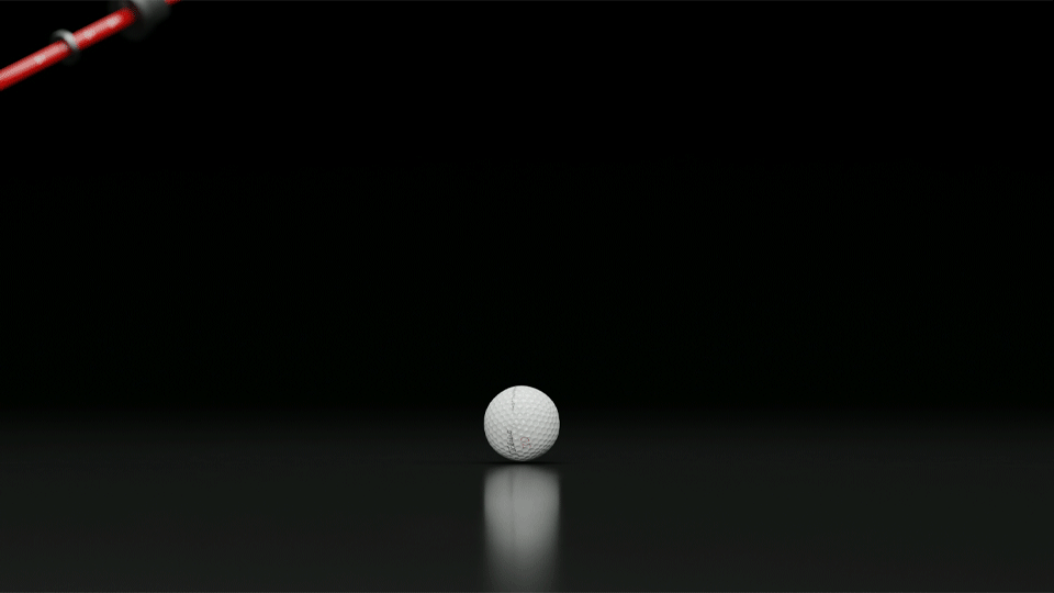 The Straight Stick GIF showing it hit the ball as soon as the click happens