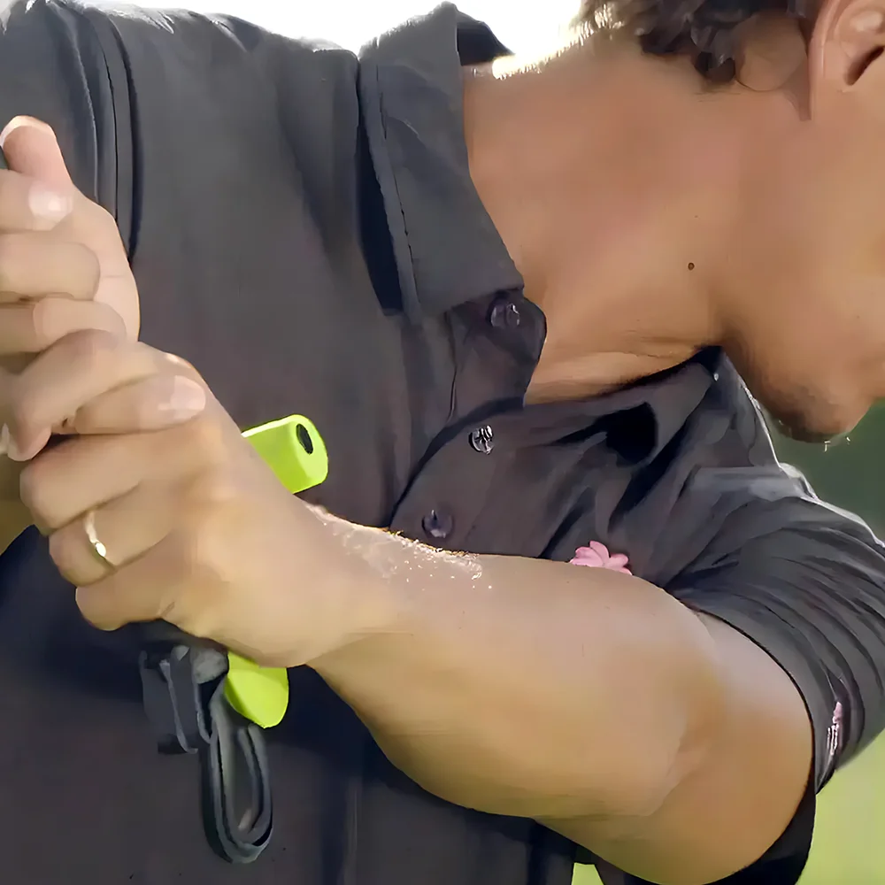 Wrist view of Square Set for feel-based feedback