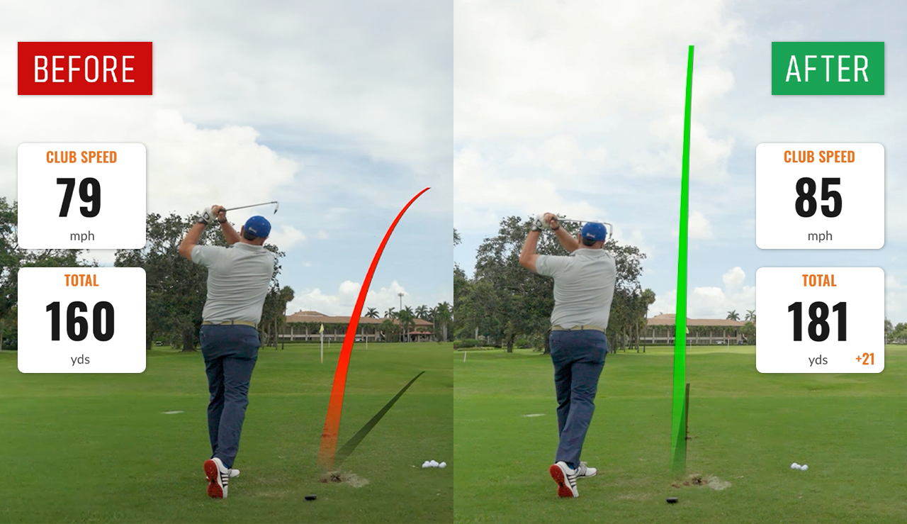 Comparison between the Click Stick 7 iron and driver, and other swing trainers on the market.