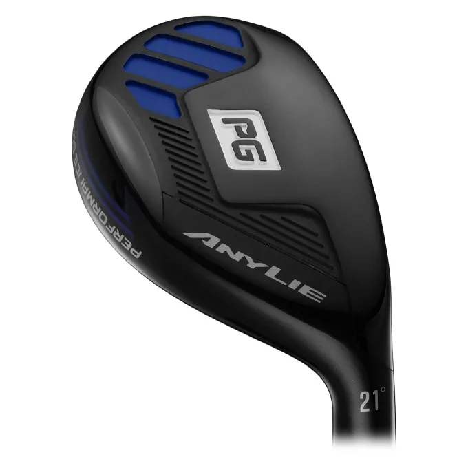 Close-up of the AnyLie Hybrid sole, and slice fix features.