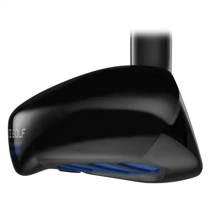 Side profile slose-up of the AnyLie club head.