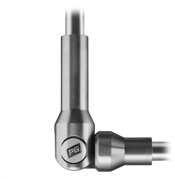 Top down close up of the click stick driver head and 10 speed clicker.