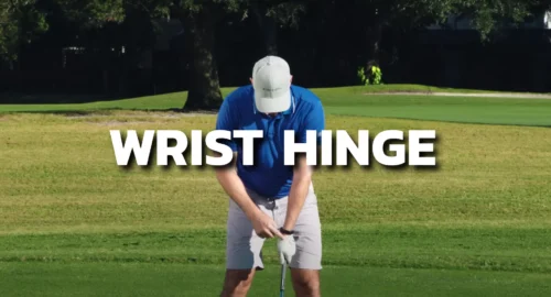 Performance Golf coach Eric Cogorno showcasing the proper wrist hinge.