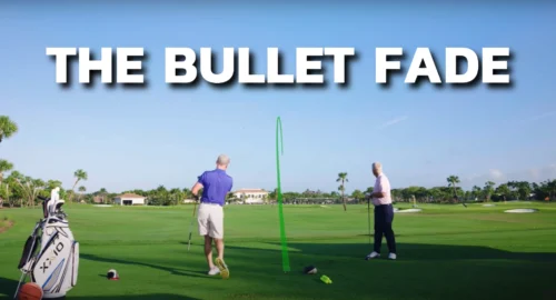 Performance Golf coaches Eric Cogorno and Martin Hall demonstrate how to hit a fade in golf.