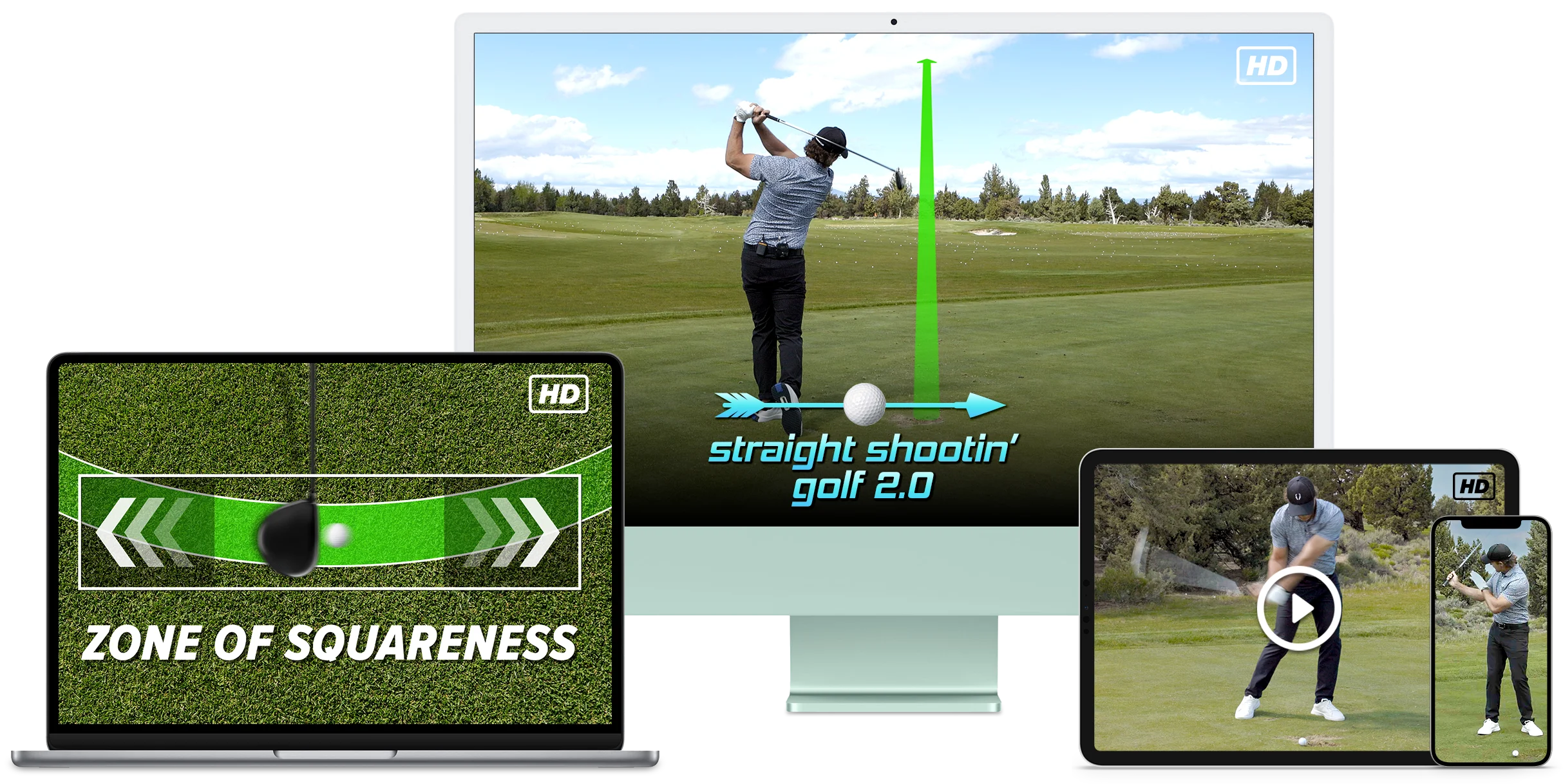Image featuring Andrew Rice's Smart Distance System training course, shown on a desktop, laptop, and mobile device.