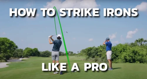 Eric Cogorno and Grant Horvat demonstrate how to strike irons like a pro on the Performance Golf YouTube channel.