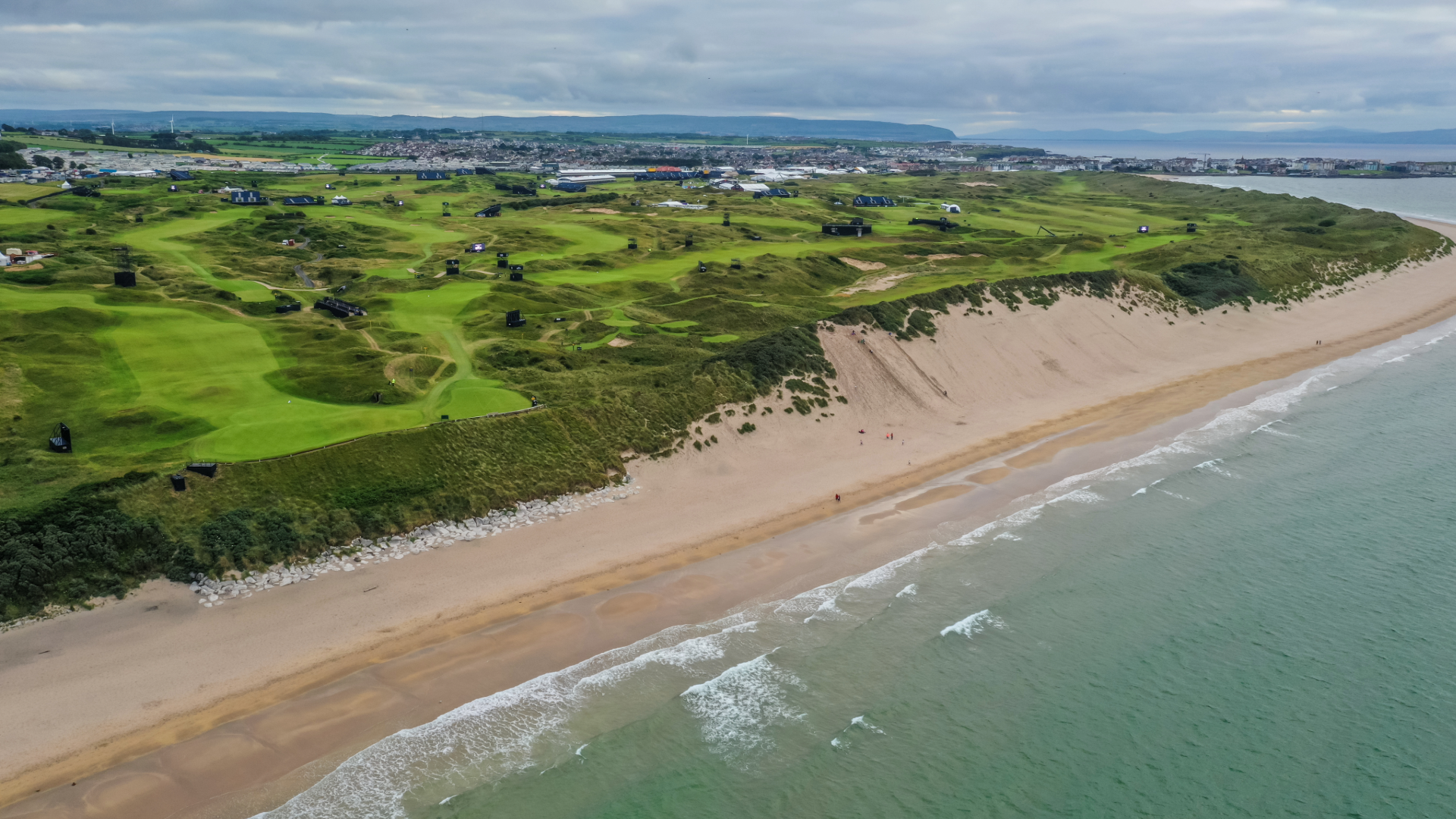 The Dunluce Links course at Royal Portrush in Northern Ireland, the host of The Open Championship 2025.
