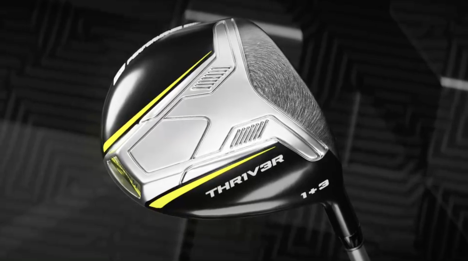 A close up feature of the The Performance Golf Thriver Driving Wood clubhead.