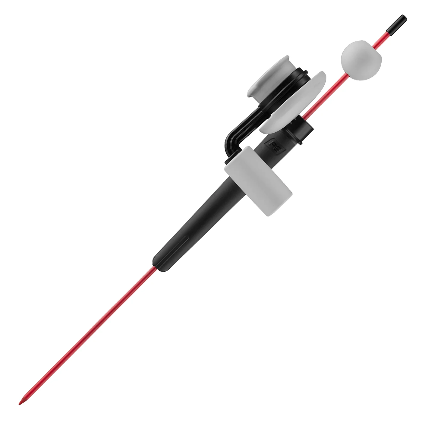 Top down close up of the click stick driver head and 10 speed clicker.